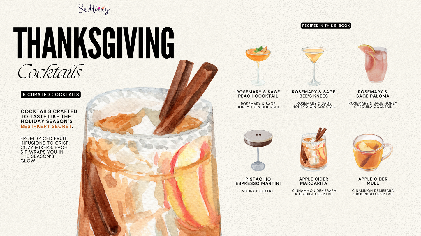 SoMixxy Thanksgiving Cocktails 2025 E-Book
